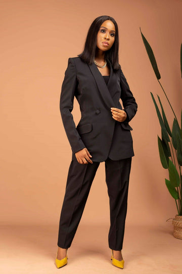 Tyra Double Buttoned Suit Set